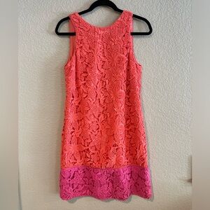 Phoebe Couture floral knit sheath dress